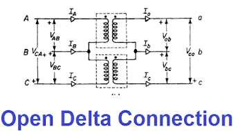 Open Delta or V-V Connection of Transformer
