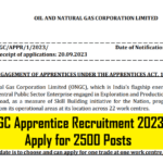 ONGC Apprentice Recruitment 2023 – Apply for 2500 Posts
