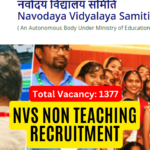 NVS Non Teaching Recruitment