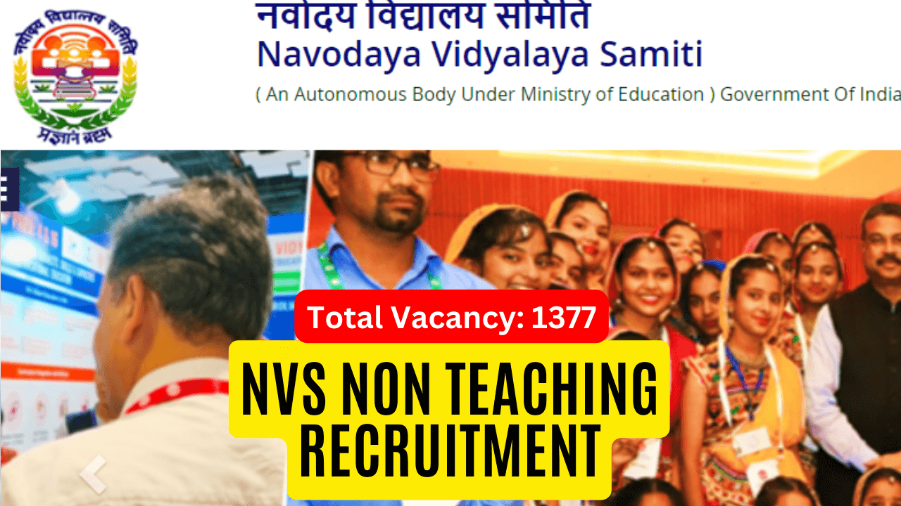 NVS Non Teaching Recruitment