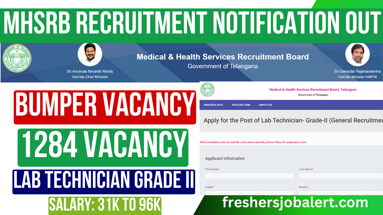 MHSRB Lab Technician Grade II Recruitment