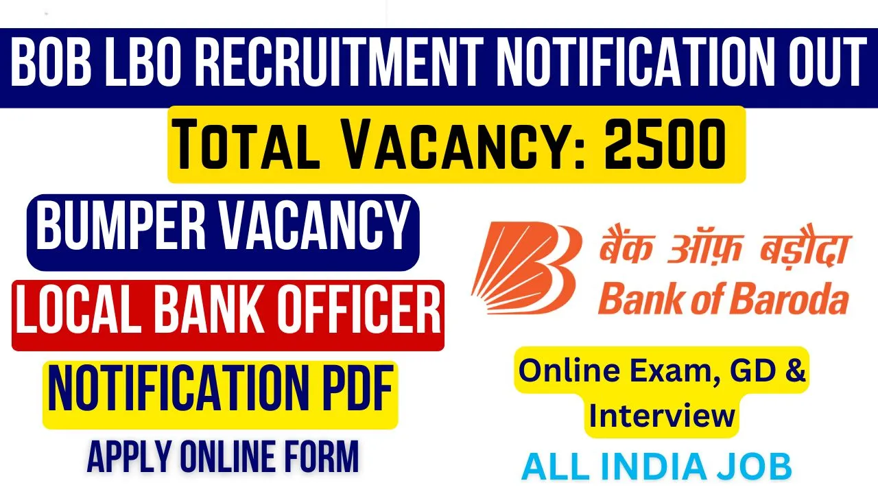 Bank of Baroda Local Bank Officer (LBO)